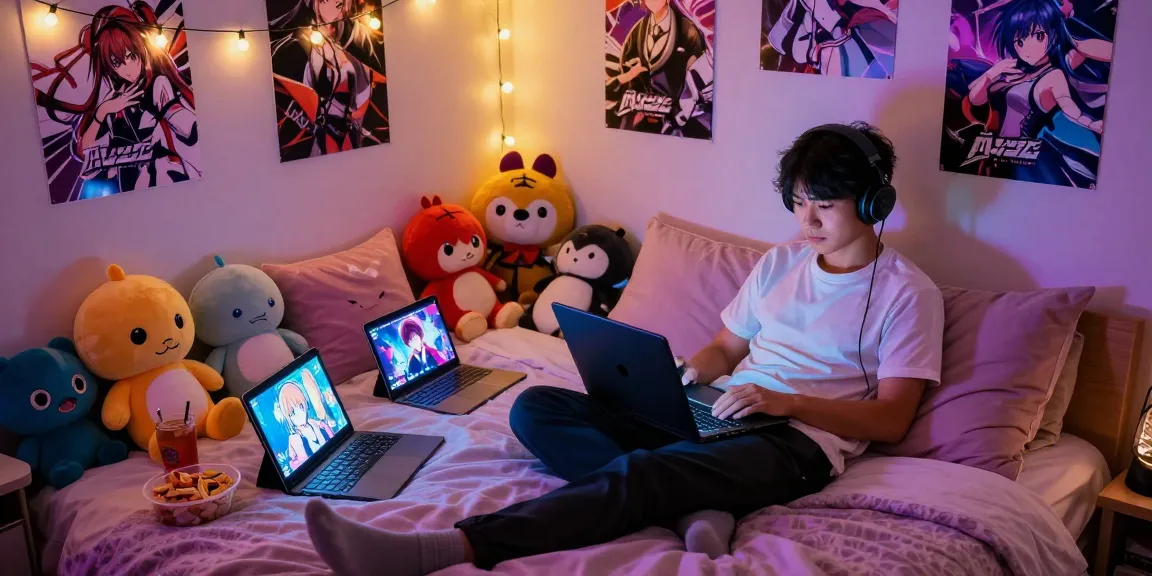 Engaging bedroom scene for playing ero games, cozy and inviting atmosphere