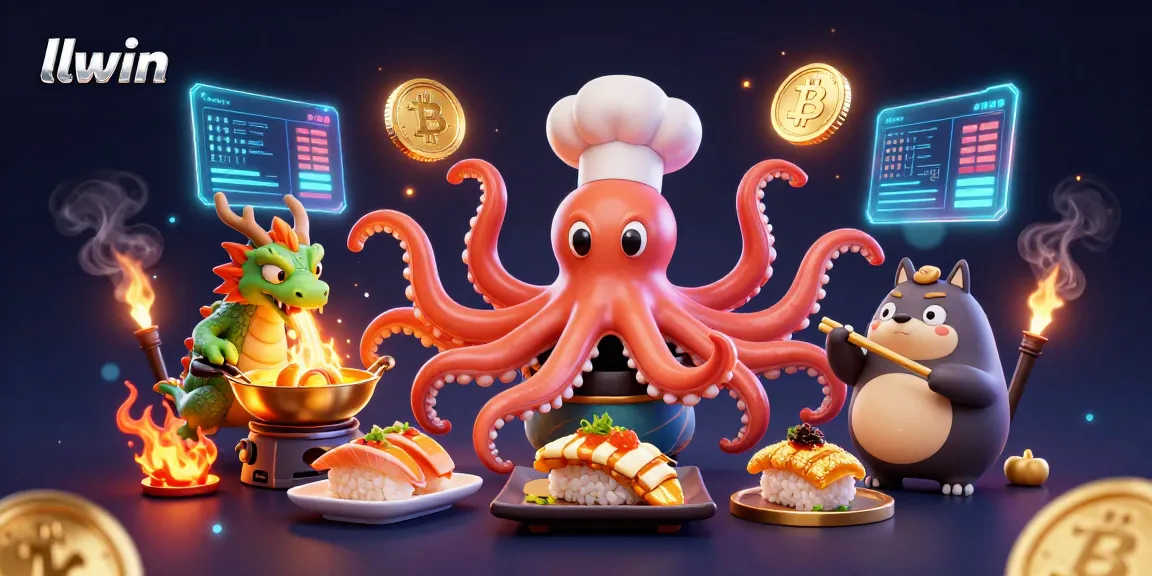 Experience exciting gameplay at llwin with dynamic 3D casino characters and vibrant crypto elements.