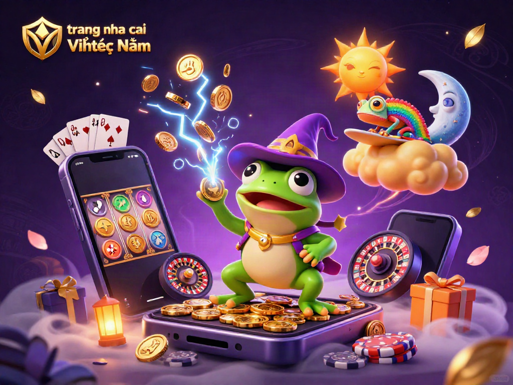 Embrace winning with trang nha cai uy tin Việt Nam in an enchanting 3D casino illustration featuring vibrant characters.