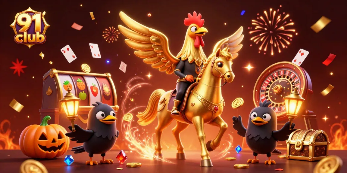 Win big with the 91 club as golden rooster and spectral horse unveil jackpot fun!