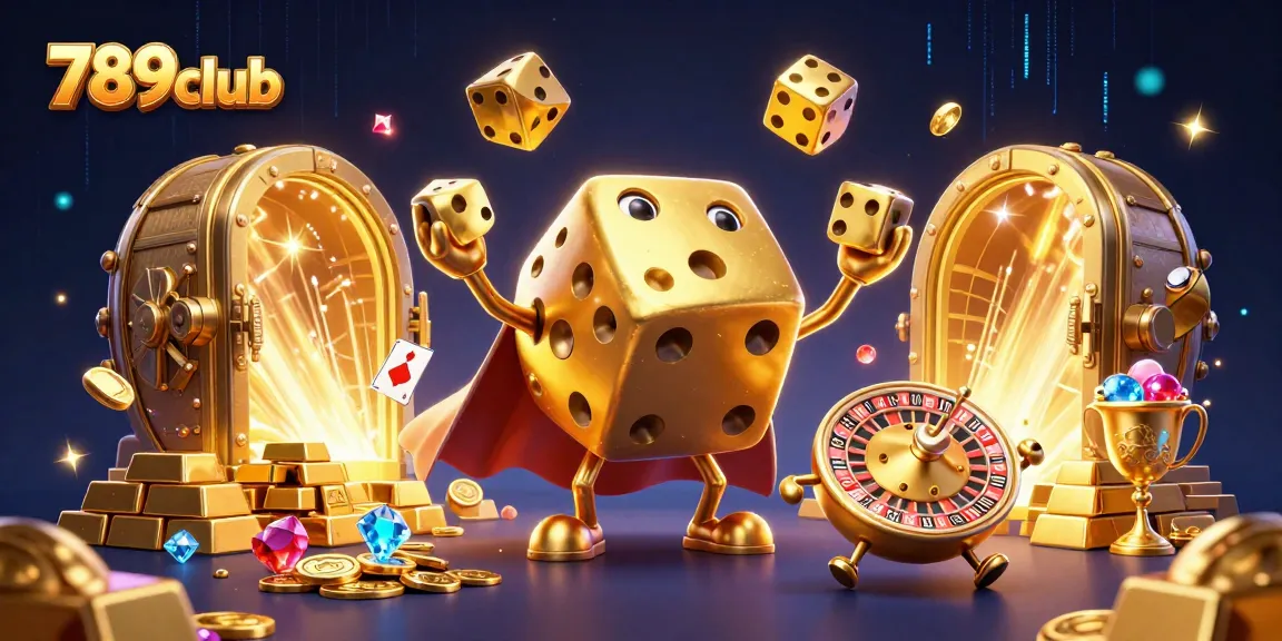 Experience exciting gameplay at 789club with golden dice golems and treasure galore!